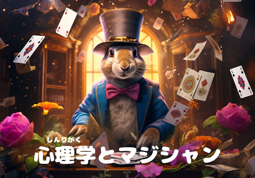 マジシャンシンディーが演じる手品を起点にして、心理学の歴史から脳科学、統計、社会問題まで、幅広く探究するテーマです！マジックを楽しみながら、習いながら、ゲームを楽しみながら、心理学を学べる一石四鳥のテーマです！